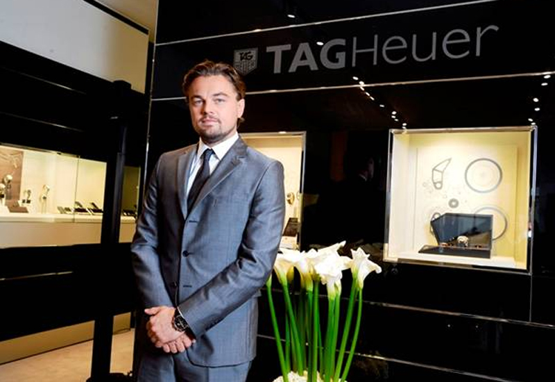 Leonardo DiCaprio celebrates with TAG Heuer